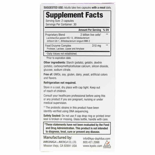 Kyo-Dophilus Enzyme + Probiotic, KYO